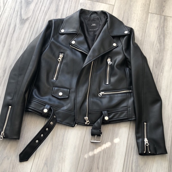 Zara Outerwear Leather Jacket - Picture 4 of 9